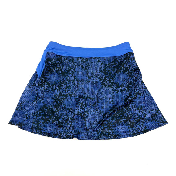 PGA Tour Golf Pickleball Skirt Skort Blue & Black Graphic Print Size X Small NWT - Picture 2 of 5